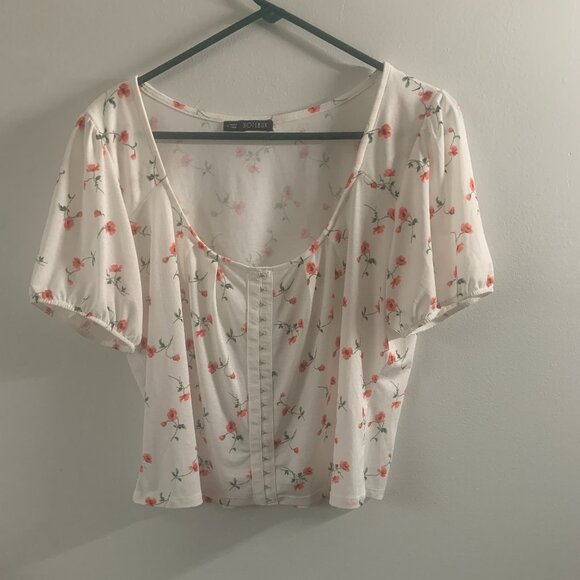 Notebuk Floral Print XL Short Sleeve Top - Picture 1 of 11